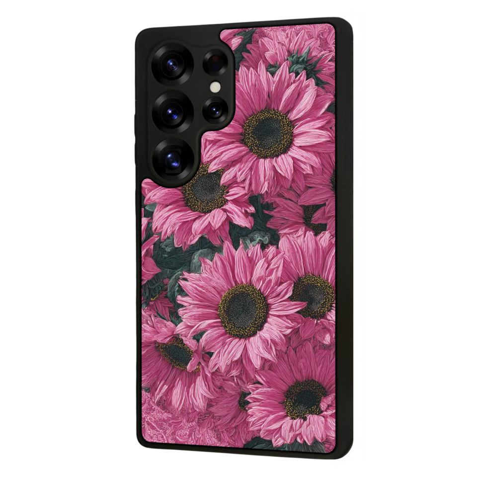 Samsung Galaxy S25 Ultra Uyumlu Cicek Tasarımlı Glossy Premium Kılıf