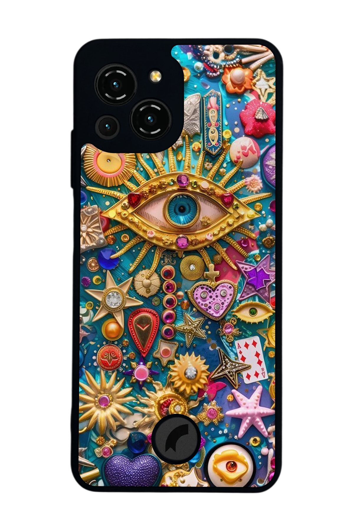 Reeder S23 Pro Max Uyumlu Göz Tasarımlı Glossy Premium Kılıf