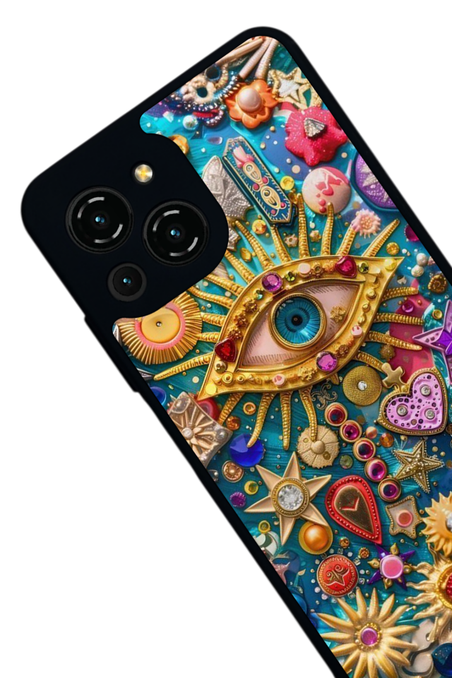 Reeder S23 Pro Max Uyumlu Göz Tasarımlı Glossy Premium Kılıf