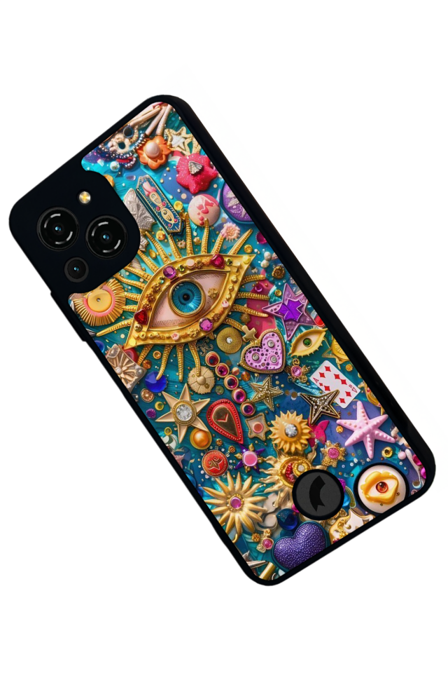 Reeder S23 Pro Max Uyumlu Göz Tasarımlı Glossy Premium Kılıf