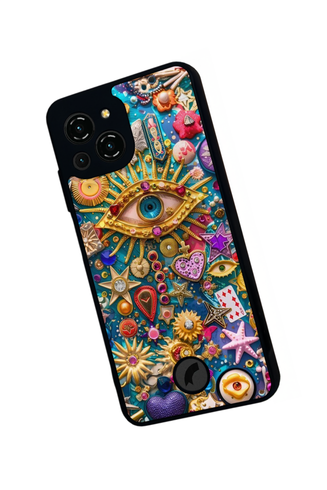 Reeder S23 Pro Max Uyumlu Göz Tasarımlı Glossy Premium Kılıf