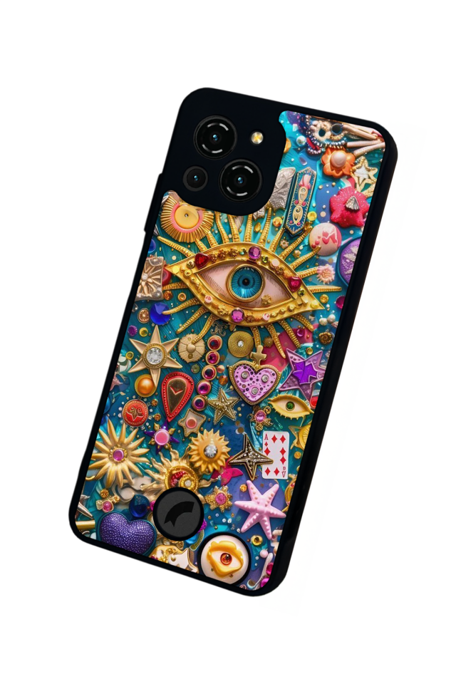 Reeder S23 Pro Max Uyumlu Göz Tasarımlı Glossy Premium Kılıf