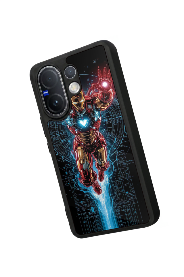 Vivo V60 Uyumlu Iron Man ( Demir Adam ) Tasarımlı Glossy Premium Kılıf
