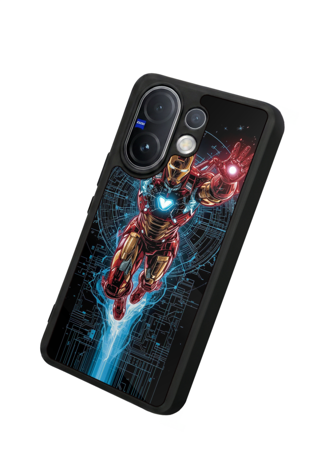 Vivo V60 Uyumlu Iron Man ( Demir Adam ) Tasarımlı Glossy Premium Kılıf