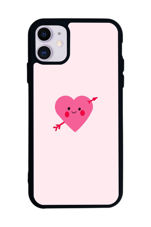 iPhone 11 Uyumlu Kalp Love Tasarımlı Glossy Premium Kılıf