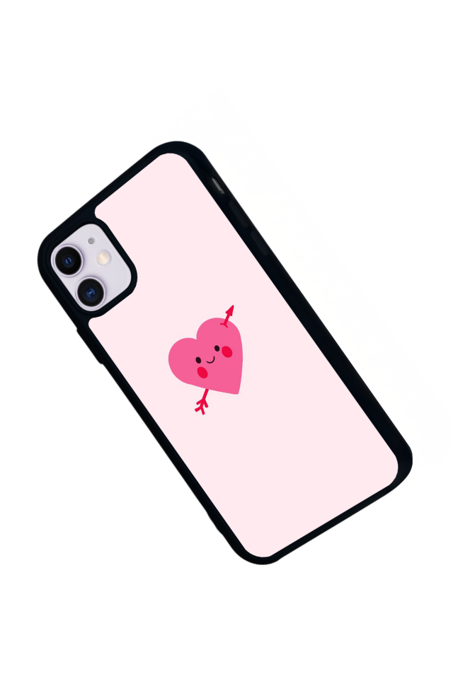 iPhone 11 Uyumlu Kalp Love Tasarımlı Glossy Premium Kılıf