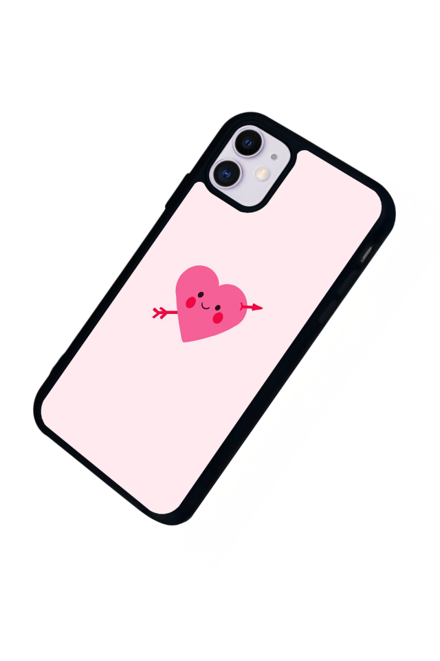 iPhone 11 Uyumlu Kalp Love Tasarımlı Glossy Premium Kılıf