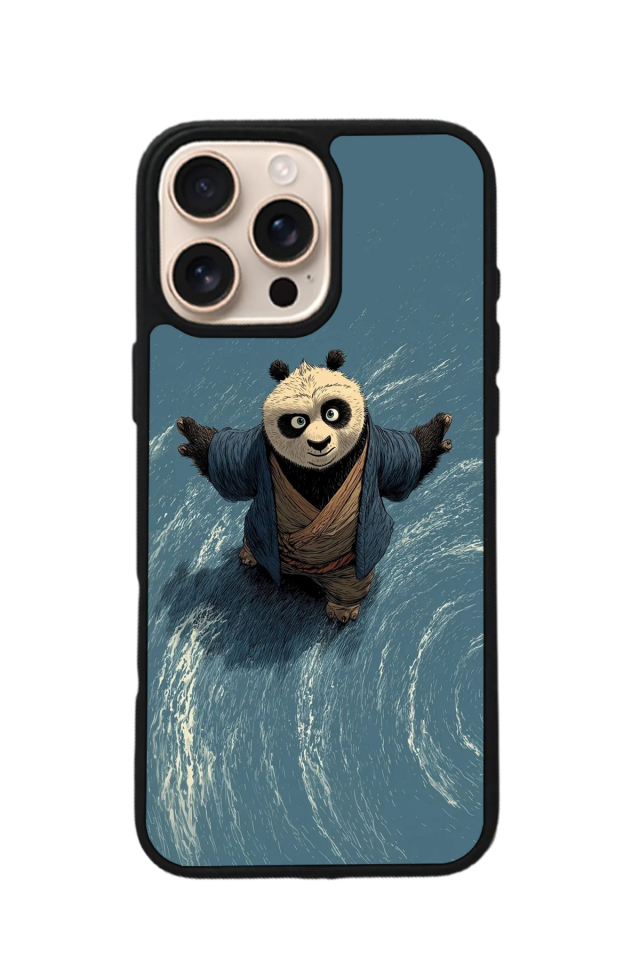iPhone 16 Pro Max Uyumlu Kung Fu Panda Tasarımlı Glossy Premium Kılıf