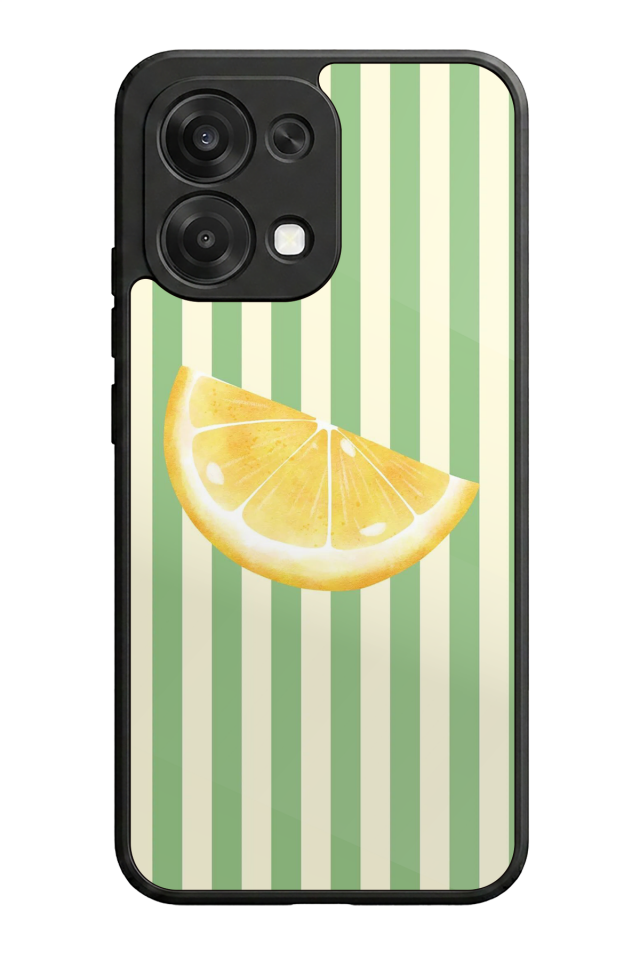 Oppo A6 Pro Uyumlu Limon Tasarımlı Glossy Premium Kılıf