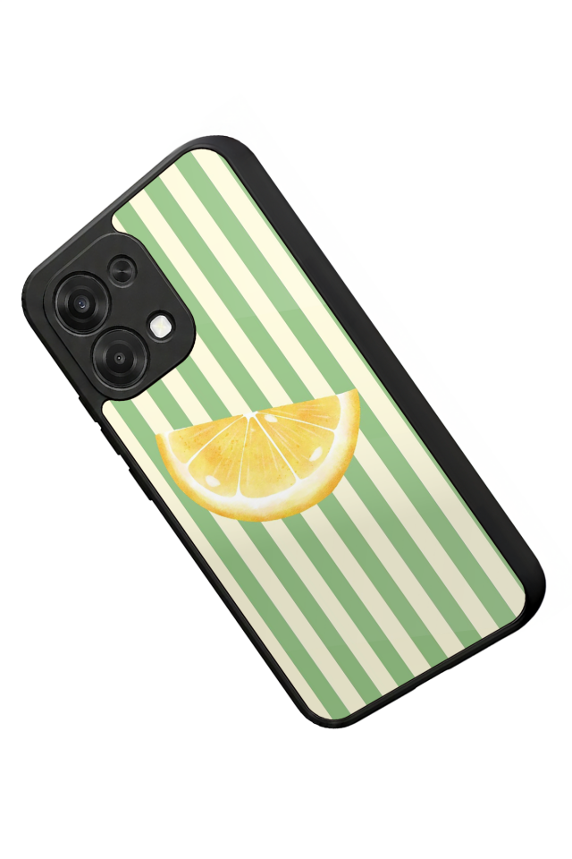 Oppo A6 Pro Uyumlu Limon Tasarımlı Glossy Premium Kılıf