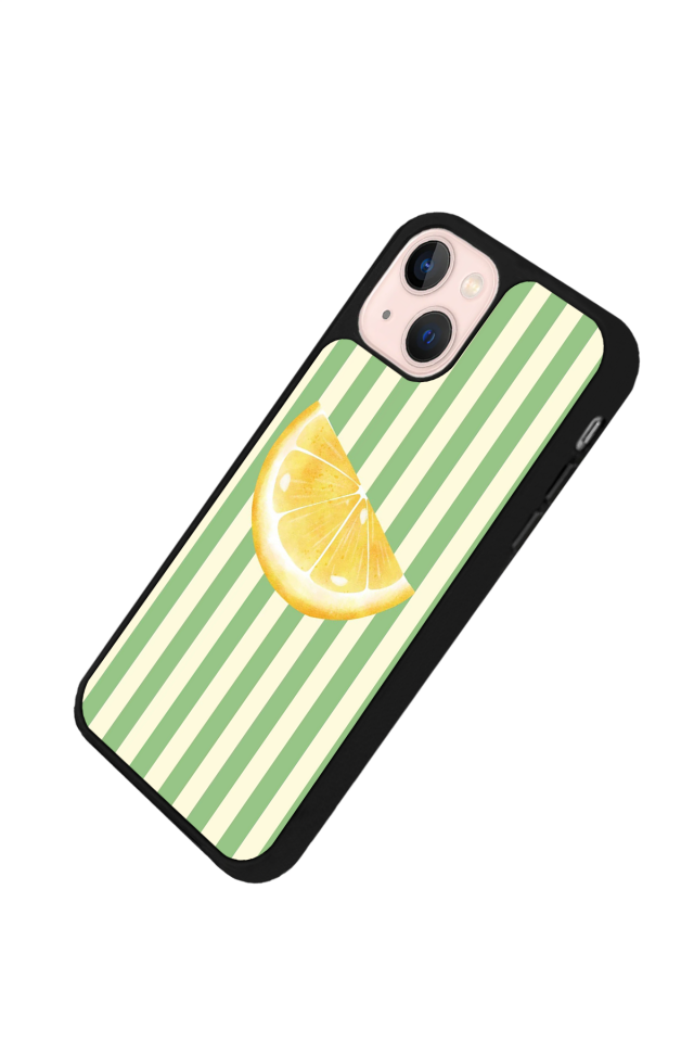 iPhone 13 Mini Uyumlu Limon Tasarımlı Glossy Premium Kılıf