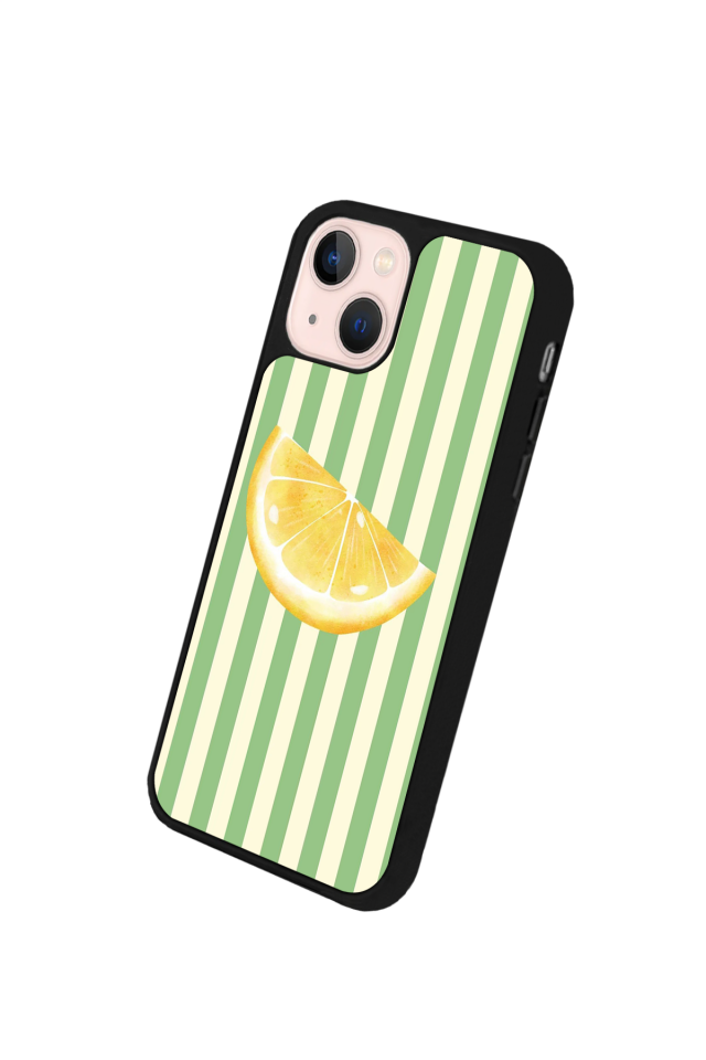 iPhone 13 Mini Uyumlu Limon Tasarımlı Glossy Premium Kılıf