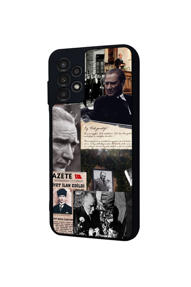 Samsung Galaxy A23 Uyumlu Mustafa Kemal Ataturk Tasarımlı Glossy Premium Kılıf
