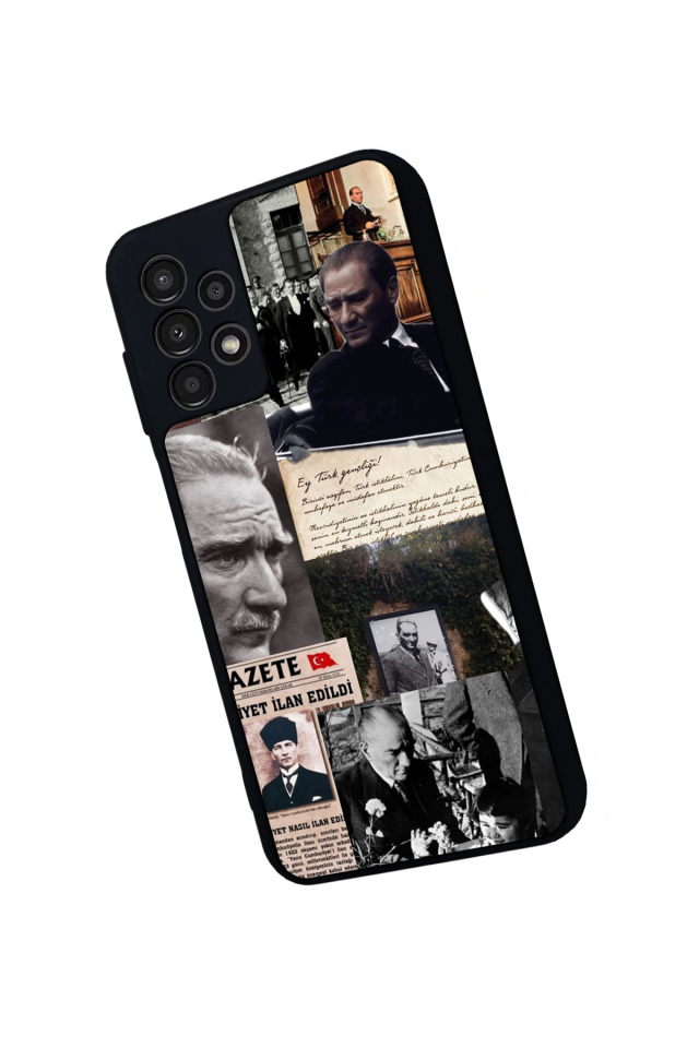 Samsung Galaxy A23 Uyumlu Mustafa Kemal Ataturk Tasarımlı Glossy Premium Kılıf