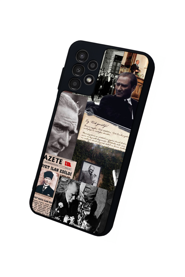 Samsung Galaxy A23 Uyumlu Mustafa Kemal Ataturk Tasarımlı Glossy Premium Kılıf