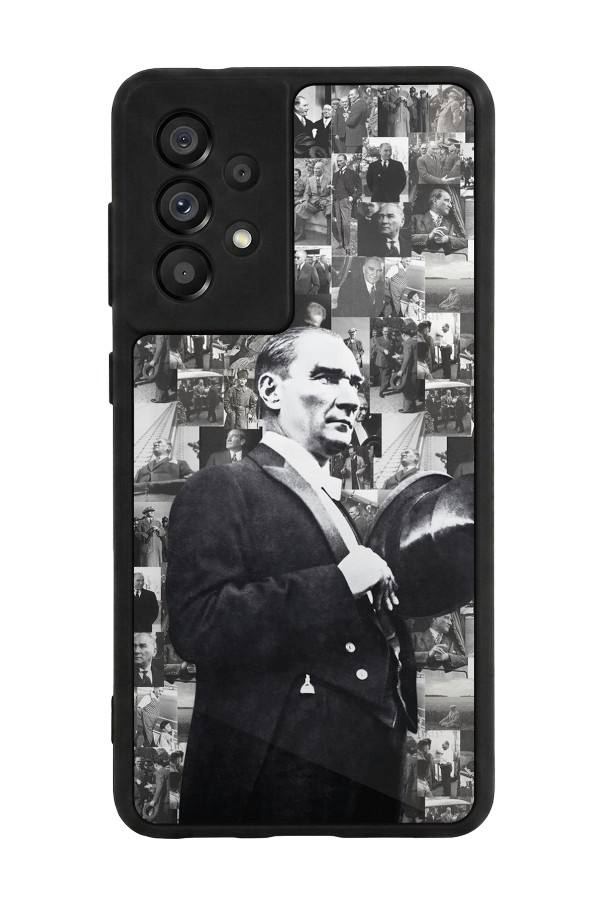 Samsung Galaxy A73 Uyumlu Mustafa Kemal Ataturk Tasarımlı Glossy Premium Kılıf