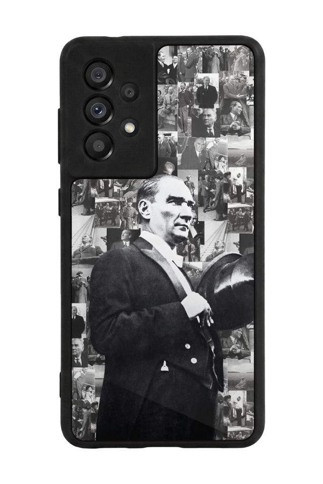 Samsung Galaxy A73 Uyumlu Mustafa Kemal Ataturk Tasarımlı Glossy Premium Kılıf