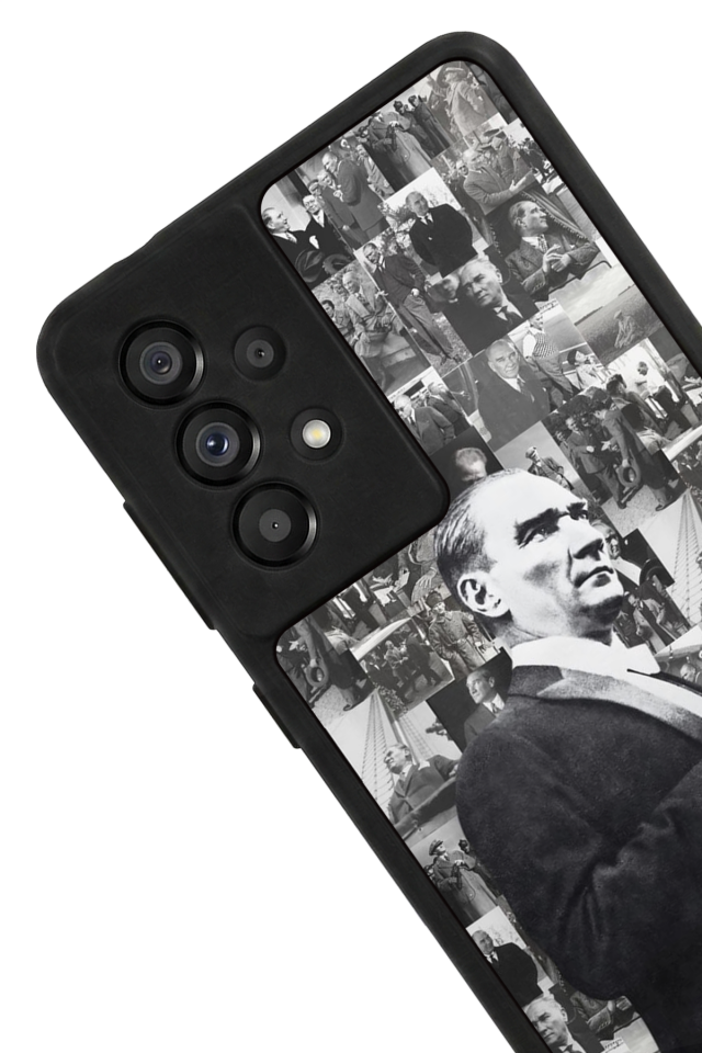 Samsung Galaxy A73 Uyumlu Mustafa Kemal Ataturk Tasarımlı Glossy Premium Kılıf