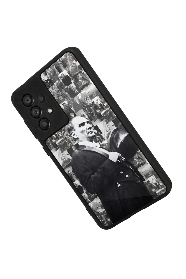 Samsung Galaxy A73 Uyumlu Mustafa Kemal Ataturk Tasarımlı Glossy Premium Kılıf