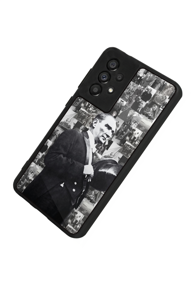 Samsung Galaxy A73 Uyumlu Mustafa Kemal Ataturk Tasarımlı Glossy Premium Kılıf