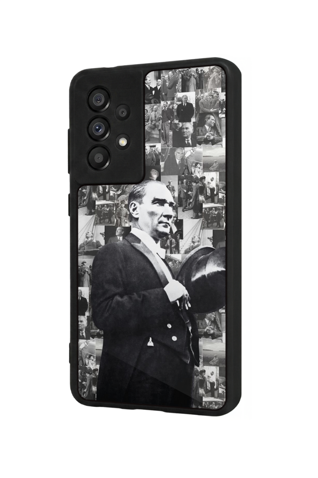 Samsung Galaxy A73 Uyumlu Mustafa Kemal Ataturk Tasarımlı Glossy Premium Kılıf