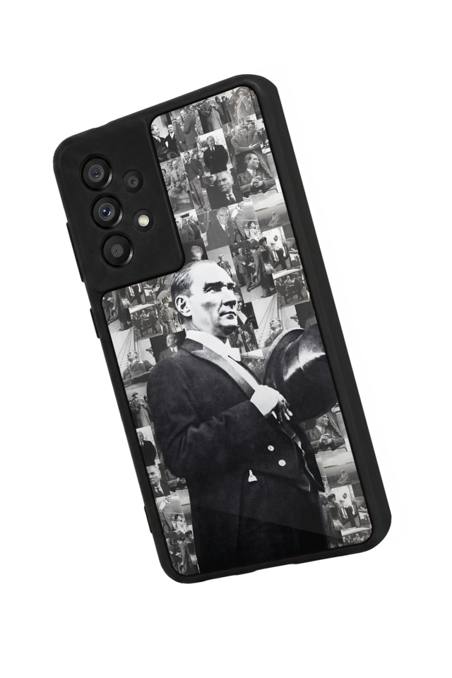 Samsung Galaxy A73 Uyumlu Mustafa Kemal Ataturk Tasarımlı Glossy Premium Kılıf
