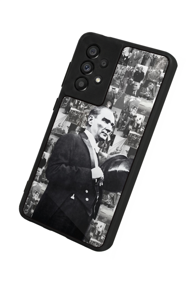 Samsung Galaxy A73 Uyumlu Mustafa Kemal Ataturk Tasarımlı Glossy Premium Kılıf