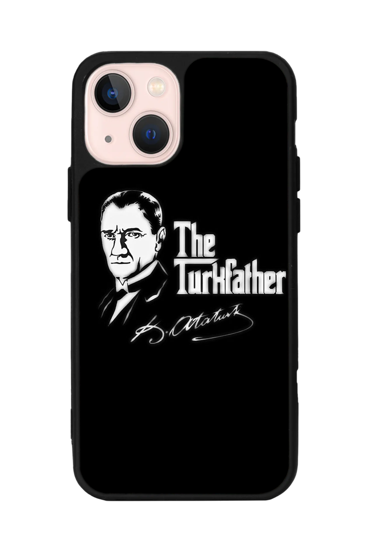 iPhone 14 Plus Uyumlu Mustafa Kemal Ataturk Tasarımlı Glossy Premium Kılıf