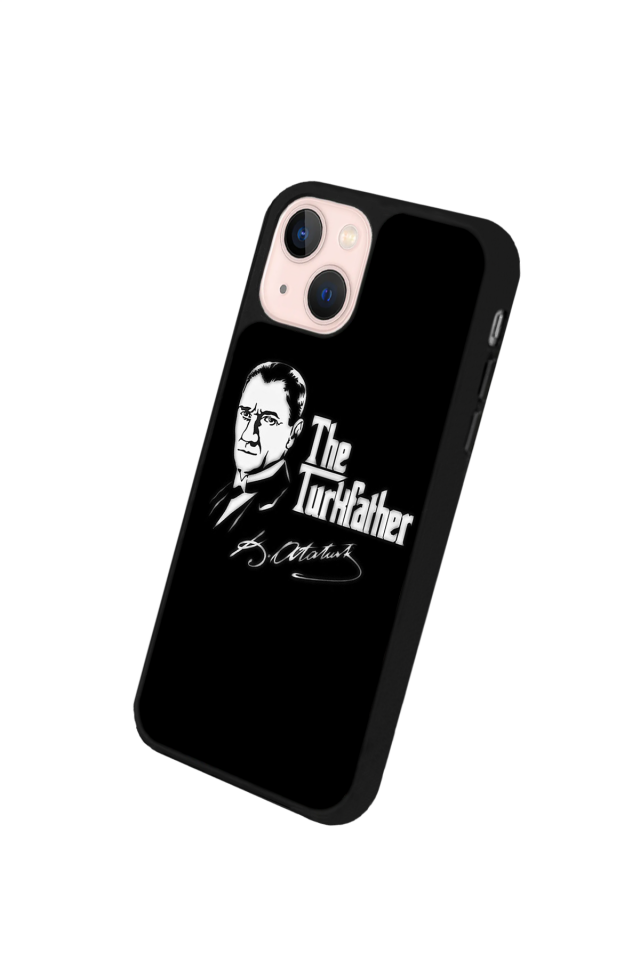 iPhone 14 Plus Uyumlu Mustafa Kemal Ataturk Tasarımlı Glossy Premium Kılıf