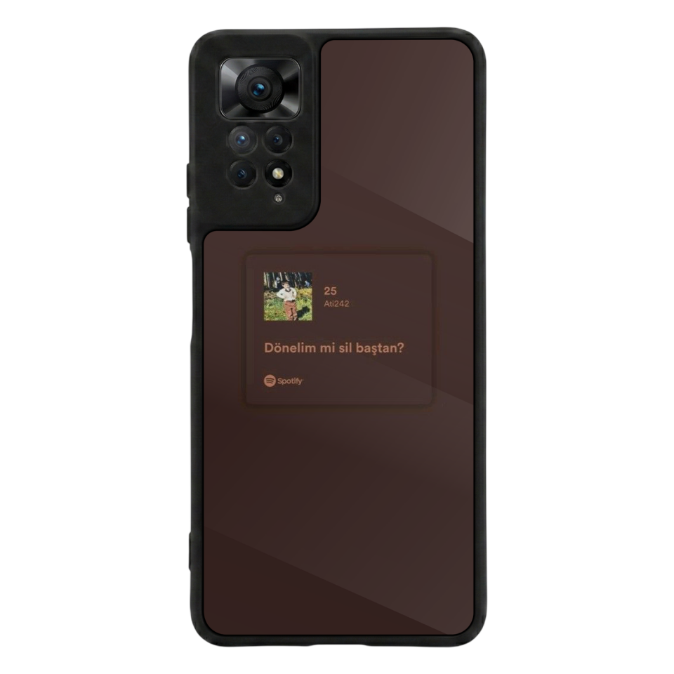 Xiaomi Redmi Note 12 Pro Uyumlu Sarki Sozleri Tasarımlı Glossy Premium Kılıf