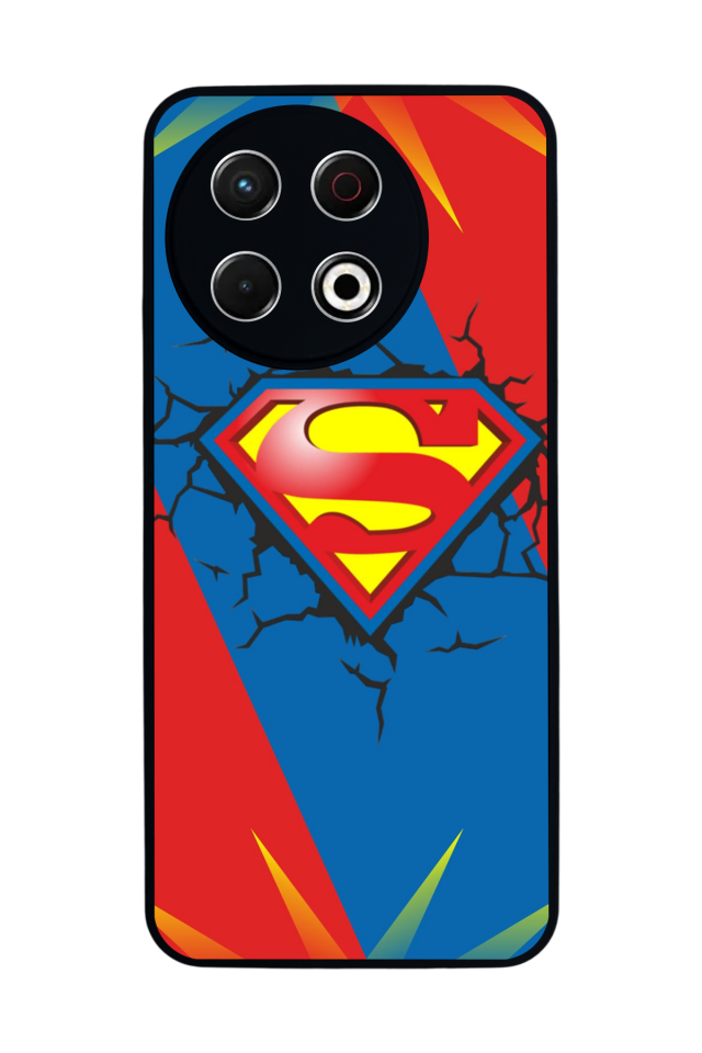 Tecno Spark 30 Pro Uyumlu Superman Tasarımlı Glossy Premium Kılıf