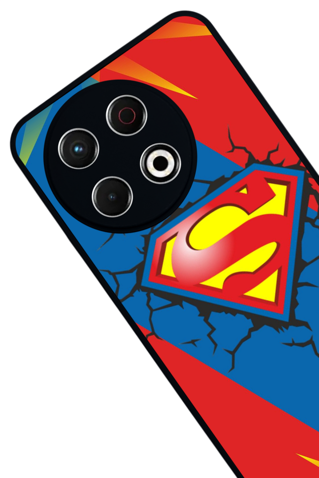 Tecno Spark 30 Pro Uyumlu Superman Tasarımlı Glossy Premium Kılıf