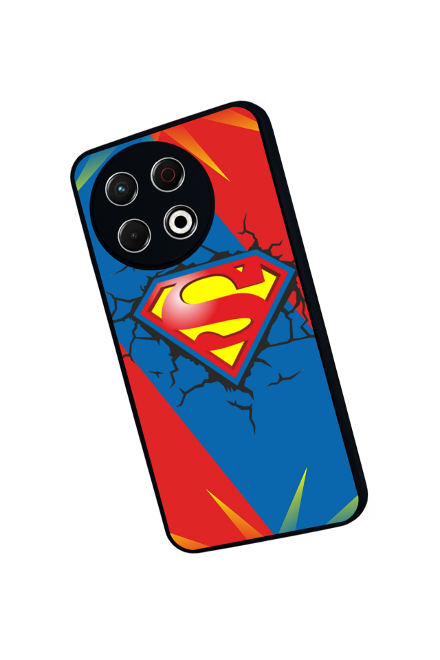 Tecno Spark 30 Pro Uyumlu Superman Tasarımlı Glossy Premium Kılıf