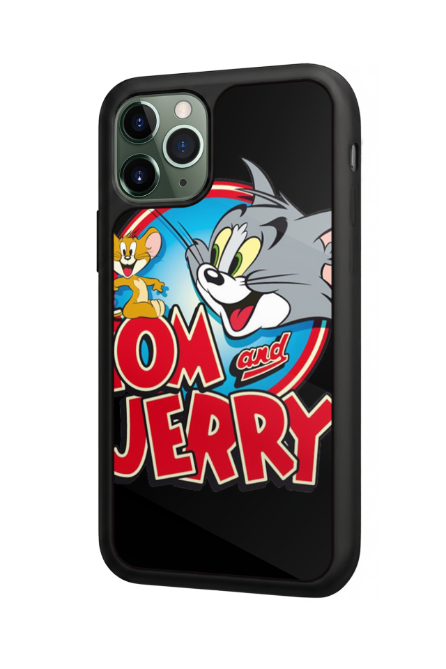 iPhone 11 Pro Max Uyumlu Tom And Jerry Tasarımlı Glossy Premium Kılıf