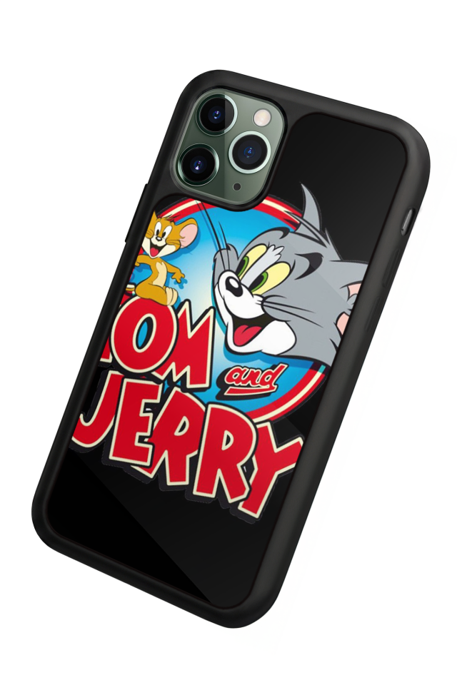 iPhone 11 Pro Max Uyumlu Tom And Jerry Tasarımlı Glossy Premium Kılıf
