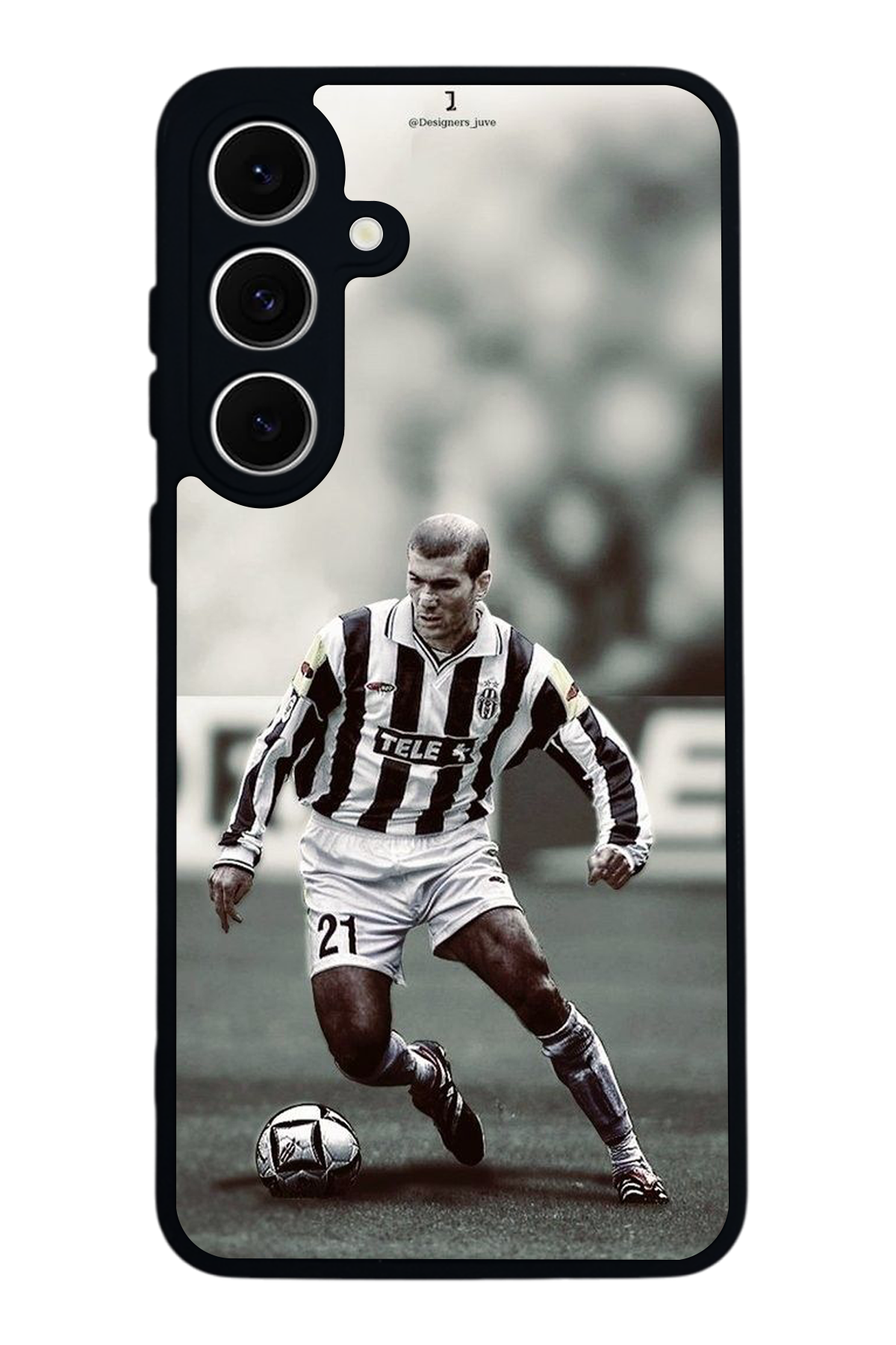 Samsung Galaxy S24 FE Uyumlu Zidane Tasarımlı Glossy Premium Kılıf