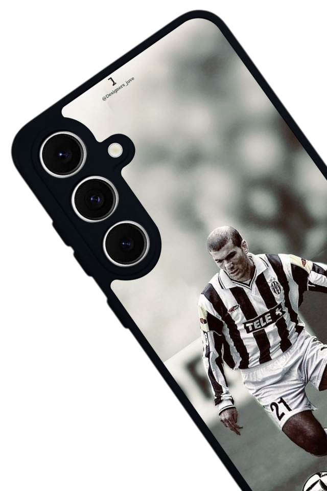 Samsung Galaxy S24 FE Uyumlu Zidane Tasarımlı Glossy Premium Kılıf