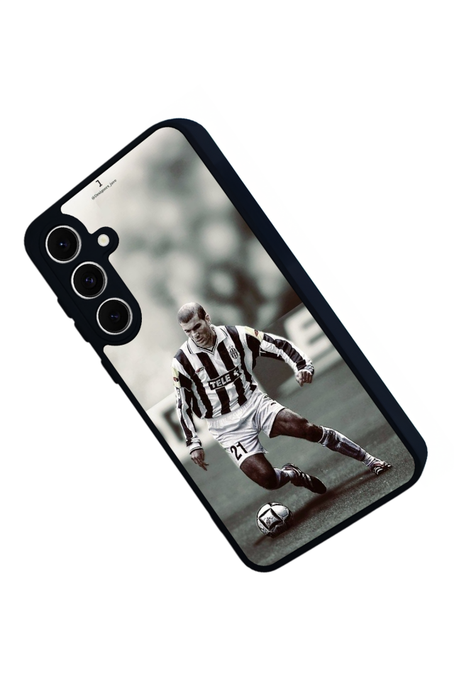 Samsung Galaxy S24 FE Uyumlu Zidane Tasarımlı Glossy Premium Kılıf