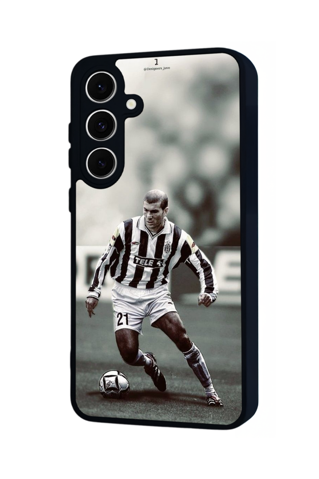 Samsung Galaxy S24 FE Uyumlu Zidane Tasarımlı Glossy Premium Kılıf