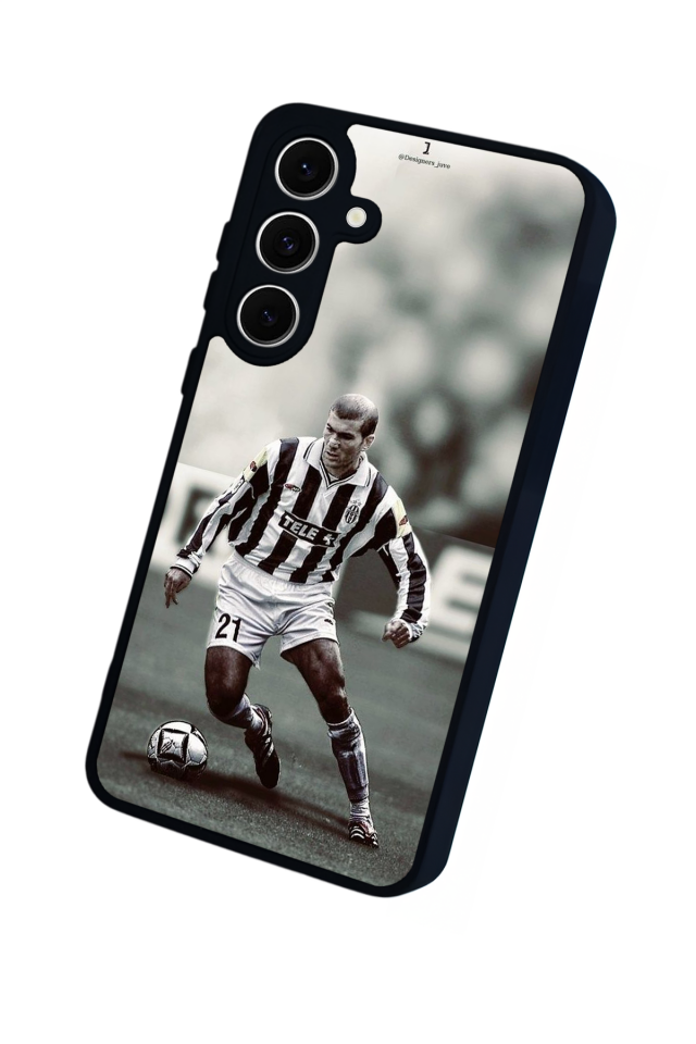 Samsung Galaxy S24 FE Uyumlu Zidane Tasarımlı Glossy Premium Kılıf