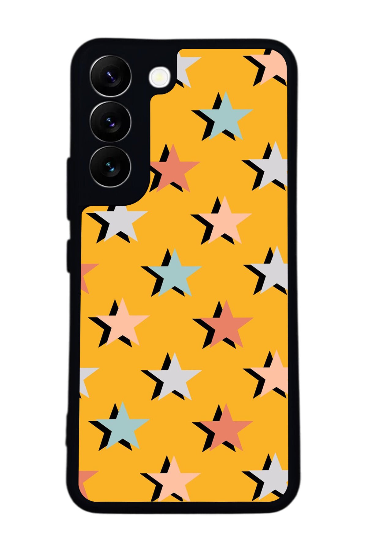 Samsung Galaxy S22 Uyumlu Retro Yildizlar Tasarımlı Glossy Premium Kılıf