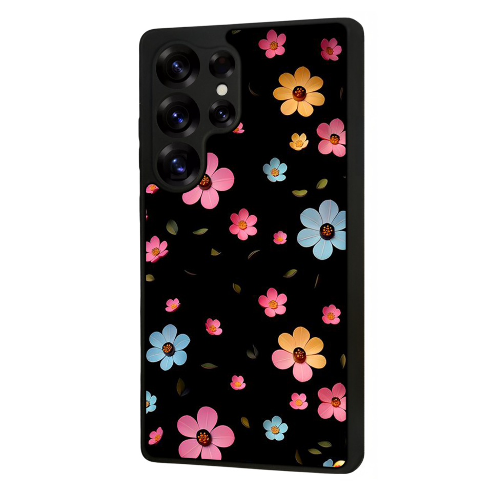 Samsung Galaxy S25 Ultra Uyumlu Cicek Tasarımlı Glossy Premium Kılıf