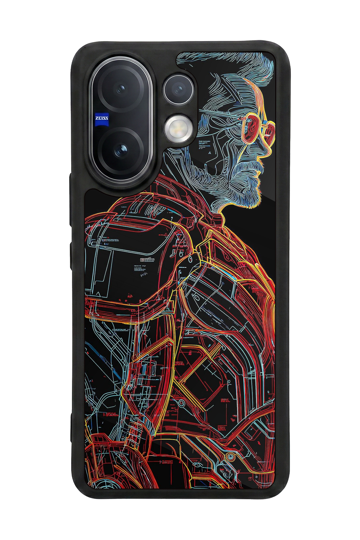 Vivo V60 Uyumlu Iron Man ( Demir Adam ) Tasarımlı Glossy Premium Kılıf