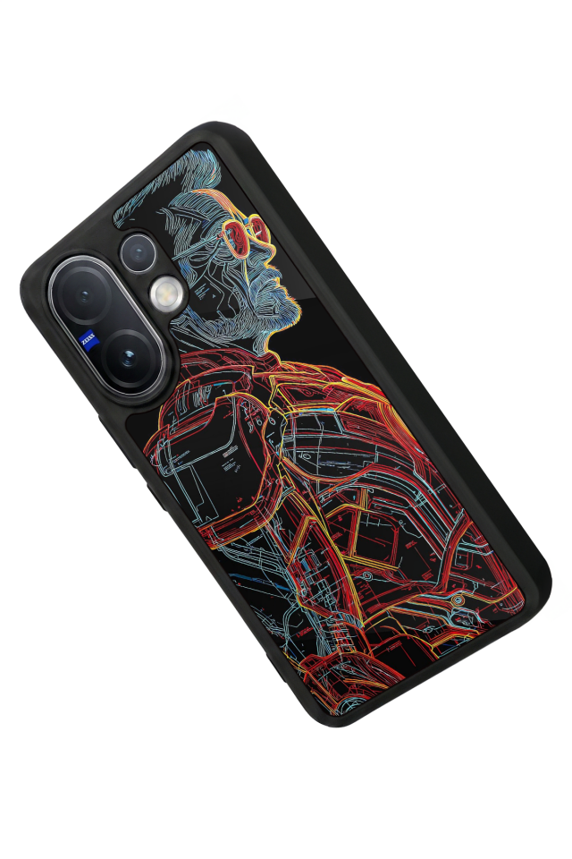 Vivo V60 Uyumlu Iron Man ( Demir Adam ) Tasarımlı Glossy Premium Kılıf