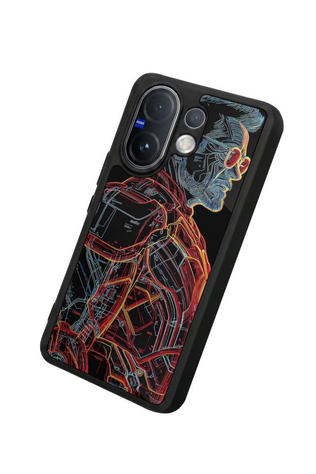 Vivo V60 Uyumlu Iron Man ( Demir Adam ) Tasarımlı Glossy Premium Kılıf