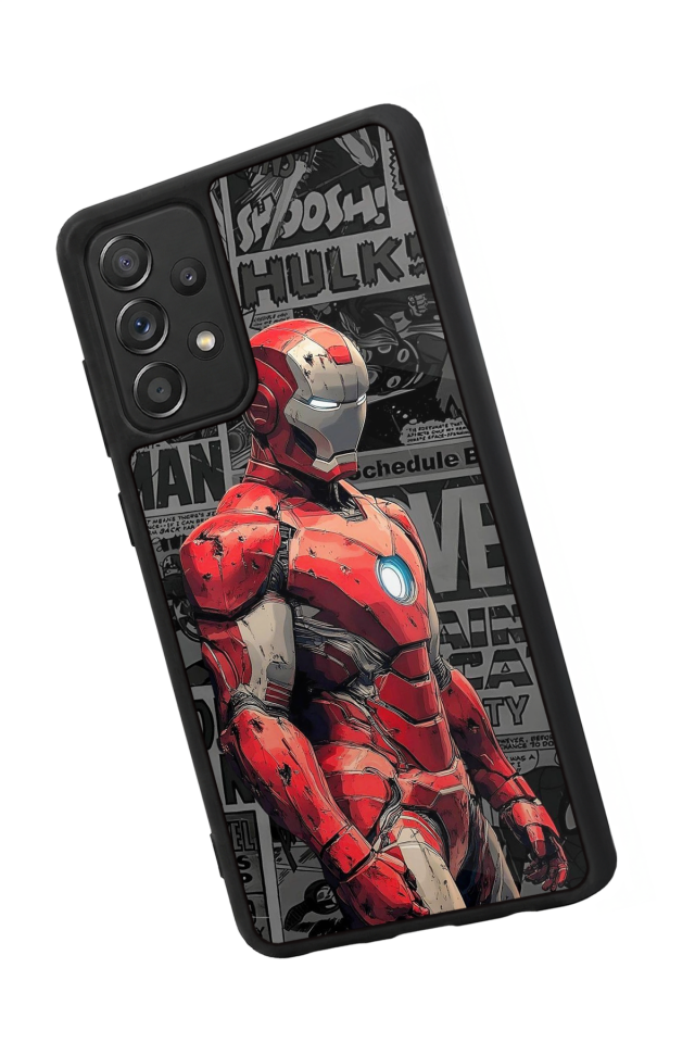 Samsung Galaxy A72 Uyumlu  Iron Man ( Demir Adam ) Tasarımlı Glossy Premium Kılıf