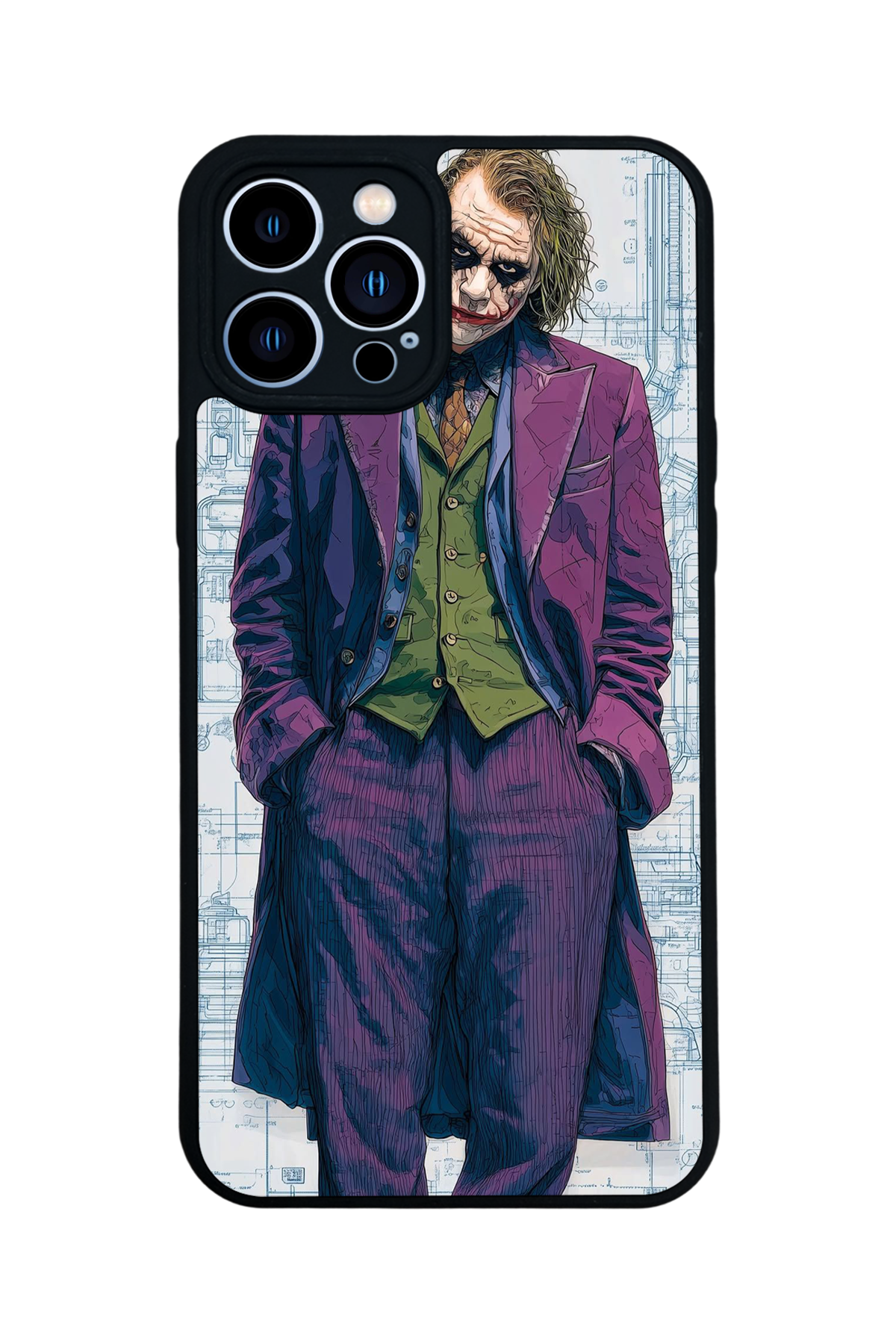 iPhone 12 Pro Max Uyumlu Joker Tasarımlı Glossy Premium Kılıf