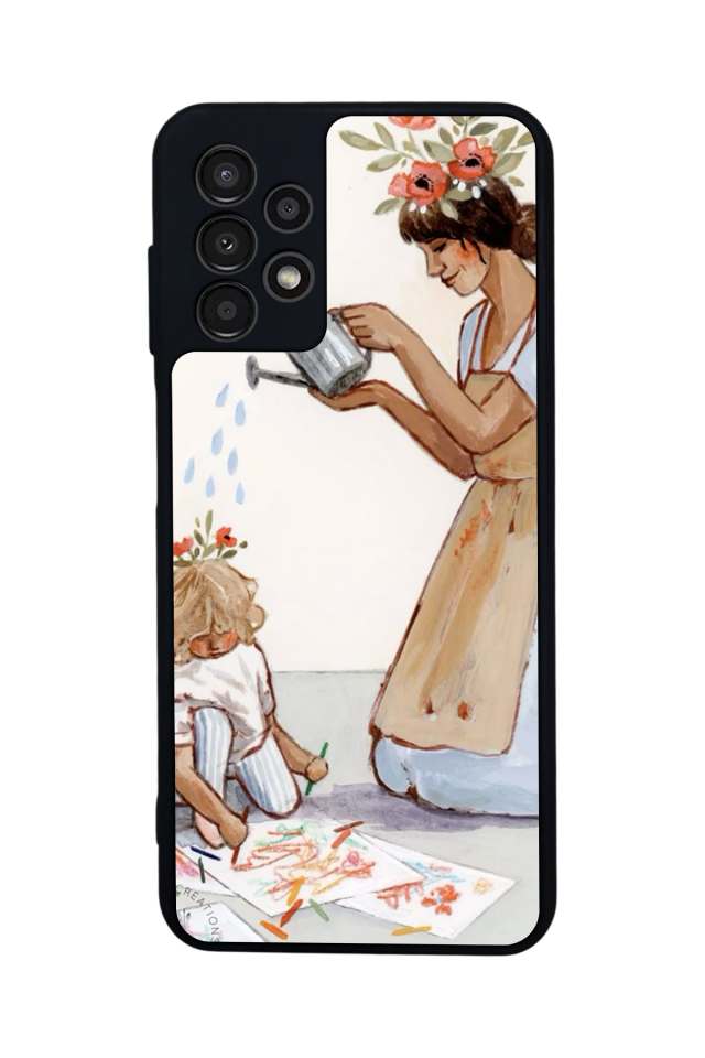 Samsung Galaxy A13 Uyumlu Kalp Love Tasarımlı Glossy Premium Kılıf
