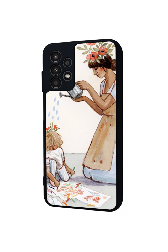 Samsung Galaxy A13 Uyumlu Kalp Love Tasarımlı Glossy Premium Kılıf