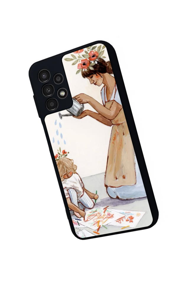 Samsung Galaxy A13 Uyumlu Kalp Love Tasarımlı Glossy Premium Kılıf